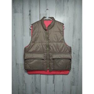 Vintage Field And Fireside Men's Sm/Med Reversible Quilted Hunting Vest
